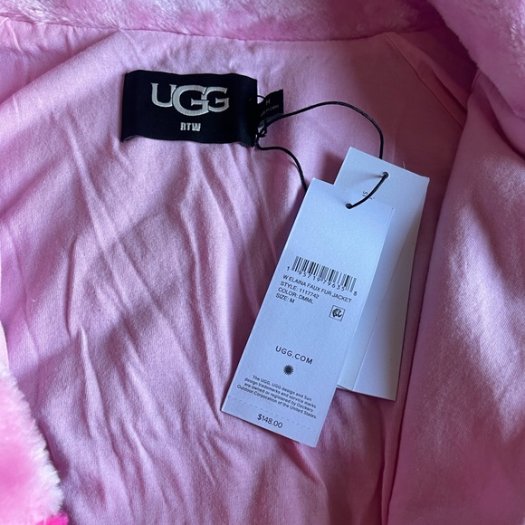 UGG Women's Elaina Faux Fur Jacket - Picture 7 of 9